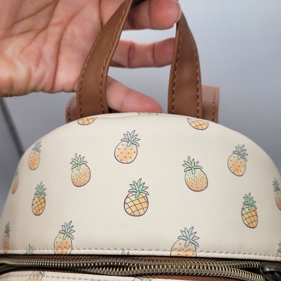 Stitch Pineapple MiniLoungefly Disney Lilo & Stitch Pineapple Mini Backpack Bag - Picture 11 of 13